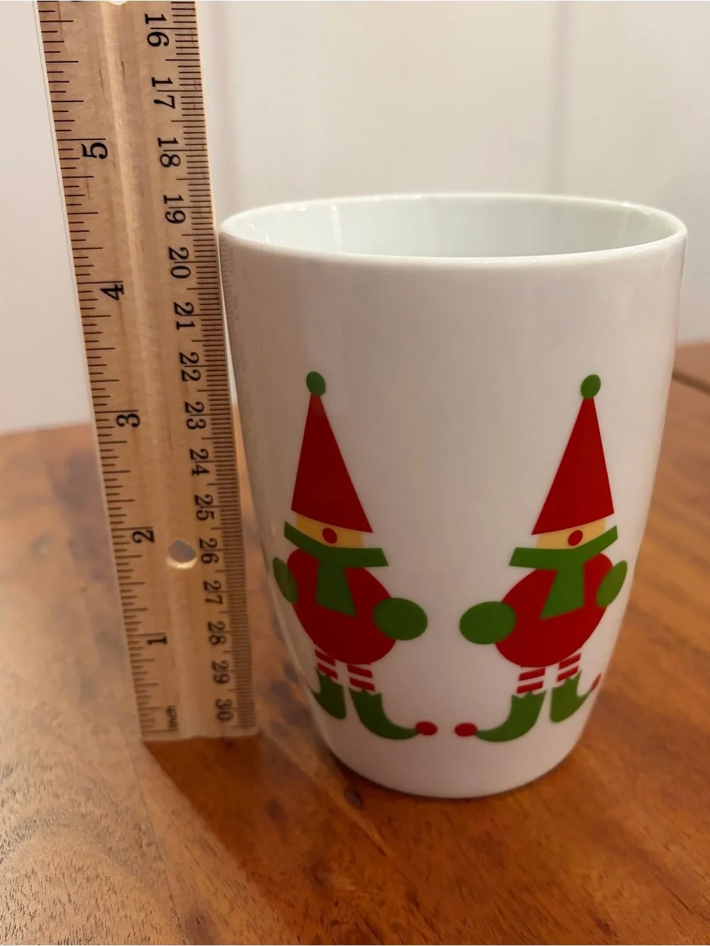 Set of 3 Vintage 1990s Crate & Barrel Mugs Jingle Elf Mugs Cups Christmas Retro
